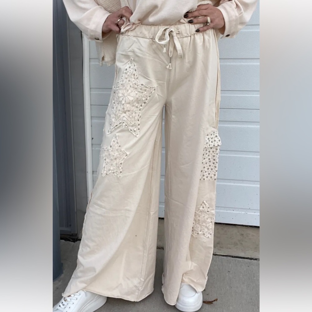 POL Cream Drawstring Pants - Picture 8 of 8